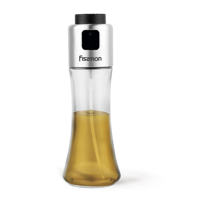 Fissman Oil And Vinegar Bottle 180ml With Spray, Mister for Cooking Olive Oil Spritzer for Air Fryer Vegetable Oil Dispenser Portable Mini Kitchen Gadgets for Baking,Salad,Grilling,BBQ,Roasting
