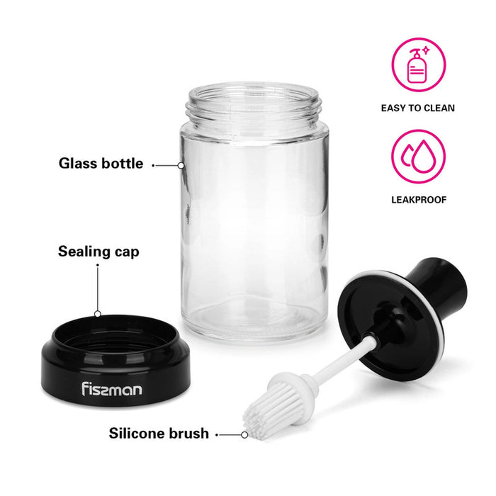 Fissman Oil Despenser Bottle 250mL with Silicone Basting Brush