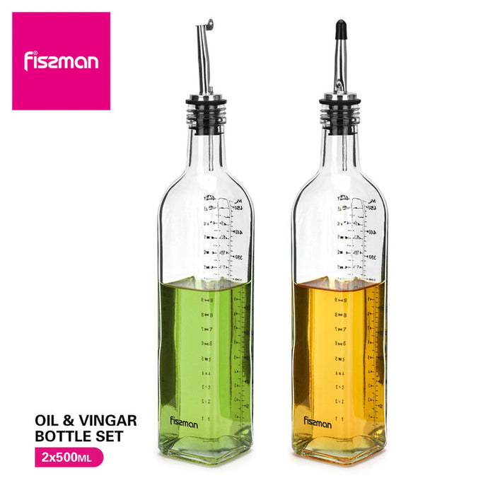 Fissman Oil Despenser Bottle 250mL with Silicone Basting Brush