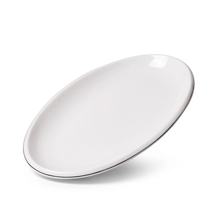 Oval Serving Plate 35cm Aleksa Series Porcelain