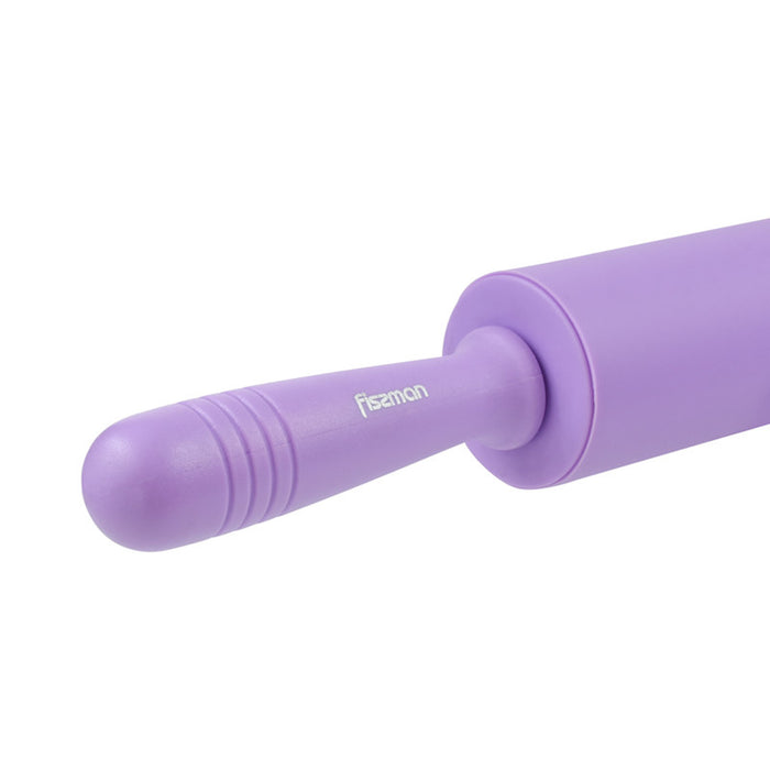 Fissman Rolling Pin Silicone Lightweight Purple 47cm