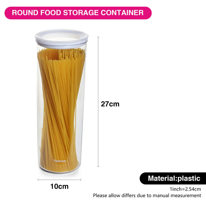 Fissman Round Food Storage Container 10x28cm/1.8 L (Plastic)