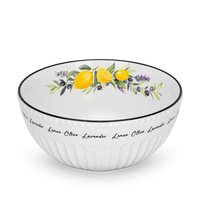 Fissman Salad Bowl Lemon Provence Series 20cm Porcelain