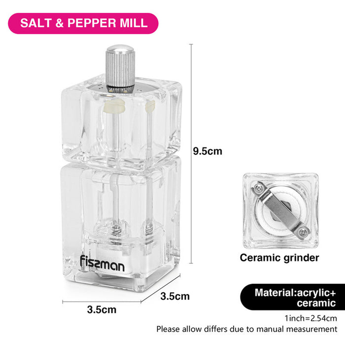 Fissman Salt And Pepper Mill 9.5cm (Acrylic)