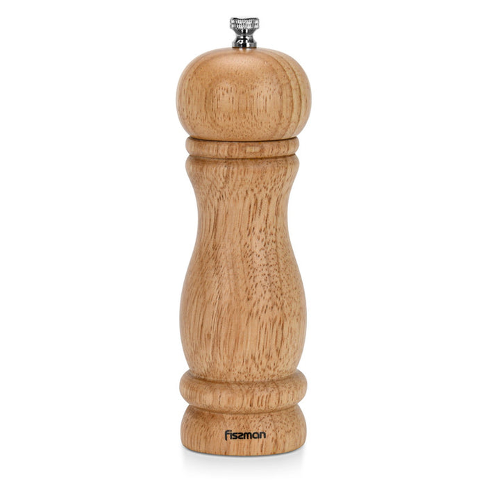 Fissman Salt & pepper mill 16cm (Rubber wood body with ceramic grinder)