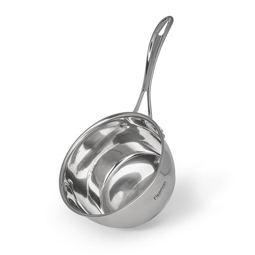 Saucepan 1000mL with Measuring Mark, Stainless Steel Saucepan 14cm Felice Series Fissman