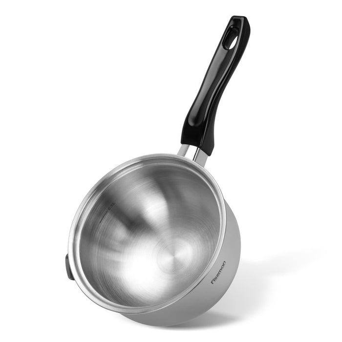 Fissman Saucepan 16cm/0.95LTR Double Wall Bain-Marie Without Lid Stainless Steel