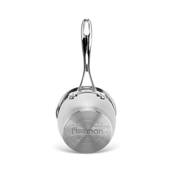 Fissman Saucepan Felice 12cm/0.6LTR Without Lid Stainless Steel