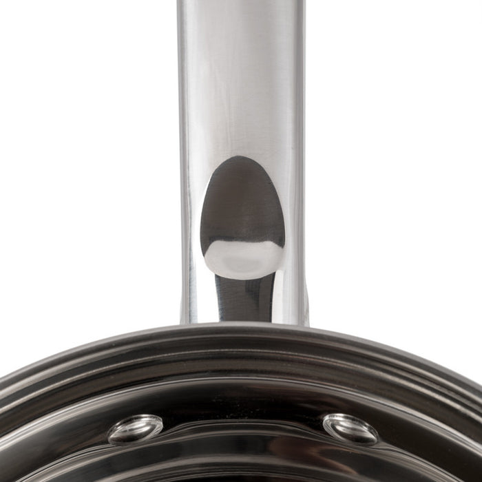 Fissman Saucepan with Glass Lid 16cm / 2.1L, Stainless Steel 18/10 INOX30 Sauce pan Felina Series