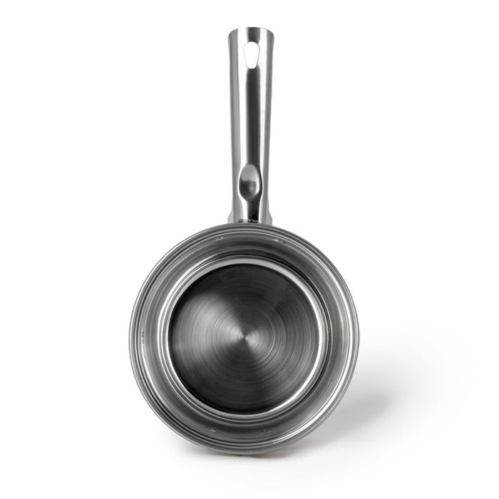 Fissman Saucepan with Glass Lid 16cm / 2.1L, Stainless Steel 18/10 INOX30 Sauce pan Felina Series