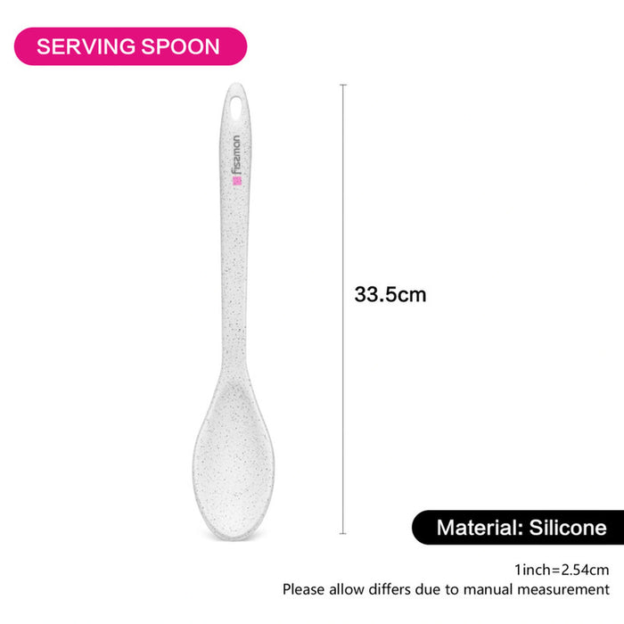 Fissman Serving Spoon 33.5cm BIANCA Series with Nylon and Silicone