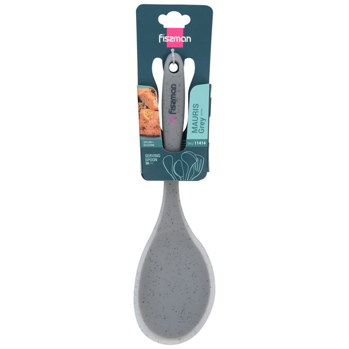 Fissman Serving Spoon Mauris Grey 30cm (Nylon + Silicone)