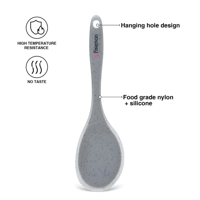 Fissman Serving Spoon Mauris Grey 30cm (Nylon + Silicone)