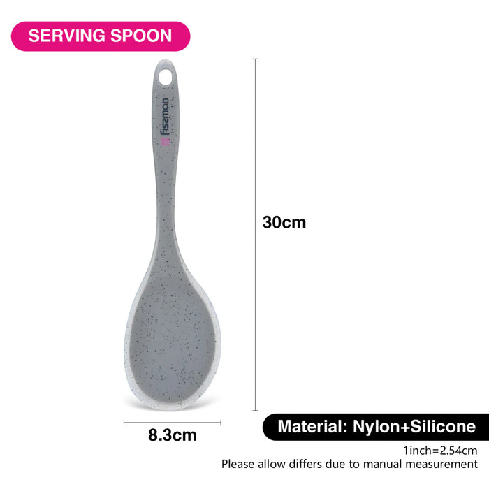 Fissman Serving Spoon Mauris Grey 30cm (Nylon + Silicone)