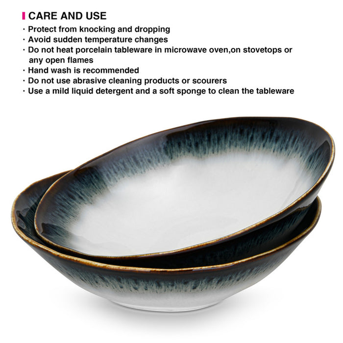 Fissman Set of 2 Deep Plates GALACTICA 20cm Porcelain