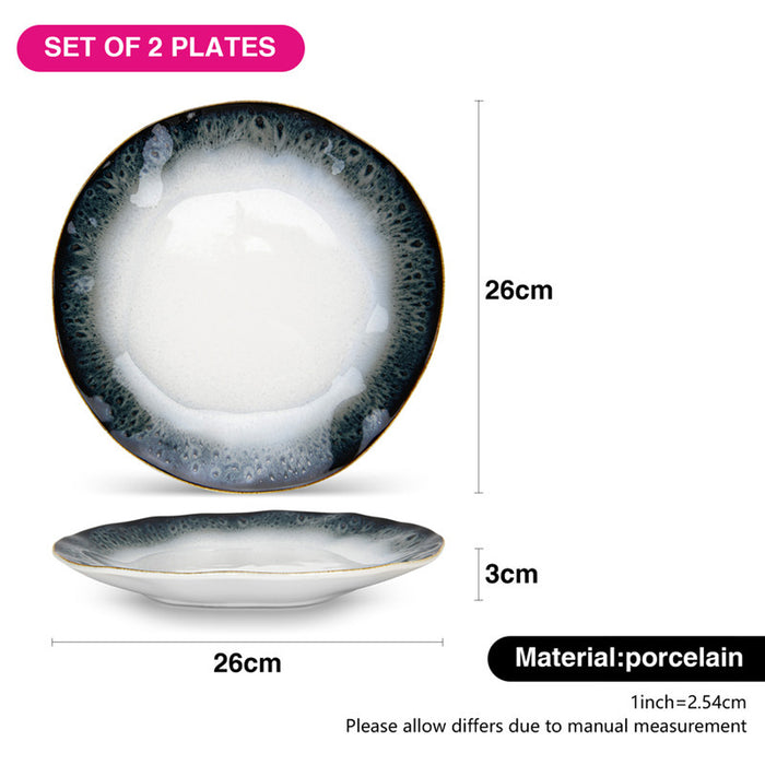 Fissman Set of 2 Plates GALACTICA 26cm Porcelain