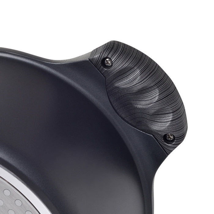 Fissman Shallow Casserole Black/Grey 28cm/4.1LTR Aluminum With Induction Bottom And Non Stick Coating Prestige Series