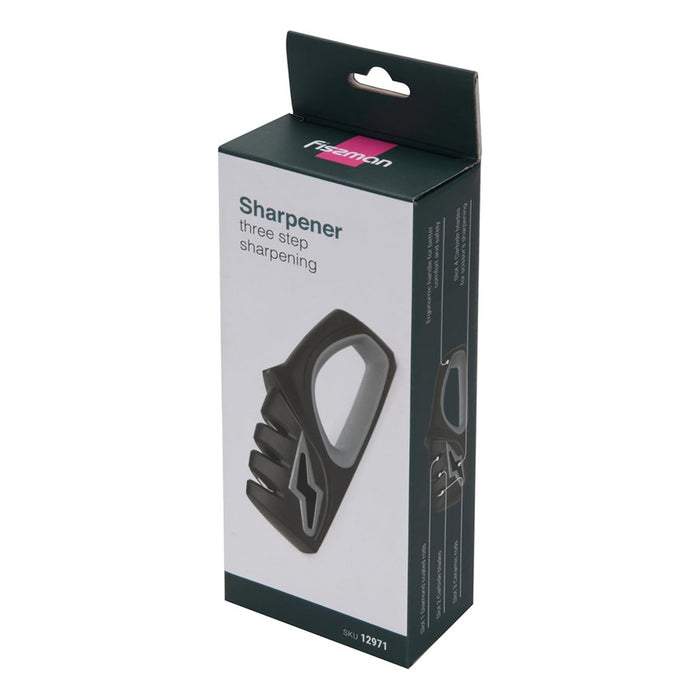 Fissman Sharpener For Three Step SharpeningTungsten Carbide,Diamond And Ceramic Rods