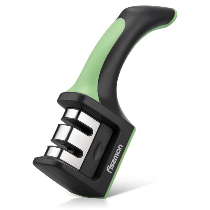 Sharpener Green Tea, Two-Step Sharpening Tungsten Carbide And Ceramic Wheels