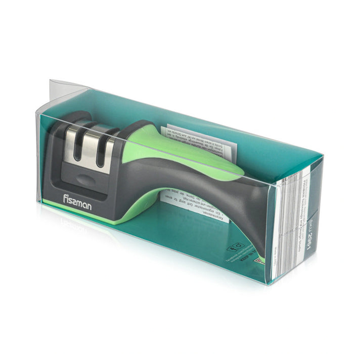 Sharpener Green Tea, Two-Step Sharpening Tungsten Carbide And Ceramic Wheels
