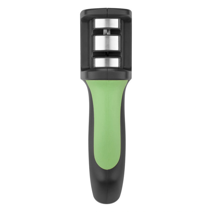 Sharpener Green Tea, Two-Step Sharpening Tungsten Carbide And Ceramic Wheels