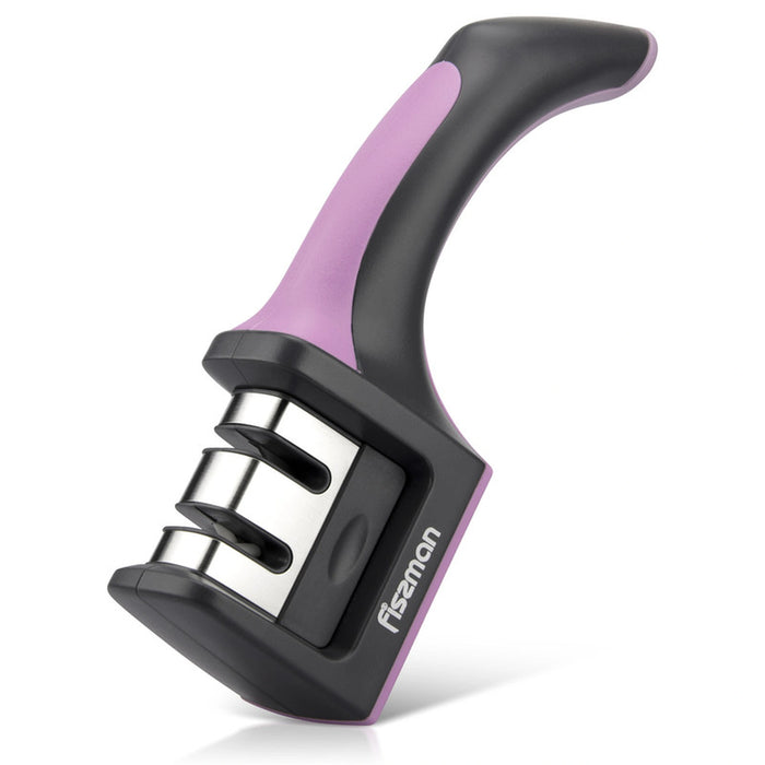 Sharpener Purple, Two-Step Sharpening Tungsten Carbide And Ceramic Wheels