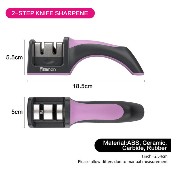 Sharpener Purple, Two-Step Sharpening Tungsten Carbide And Ceramic Wheels