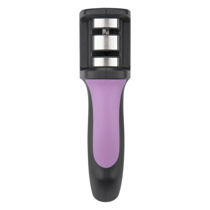 Sharpener Purple, Two-Step Sharpening Tungsten Carbide And Ceramic Wheels