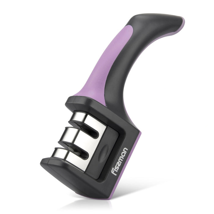 Sharpener Purple, Two-Step Sharpening Tungsten Carbide And Ceramic Wheels