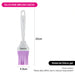Silicone Marinating Kitchen Brush with Transparent Handle 22cm,Purple Fissman