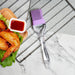 Silicone Marinating Kitchen Brush with Transparent Handle 22cm,Purple Fissman