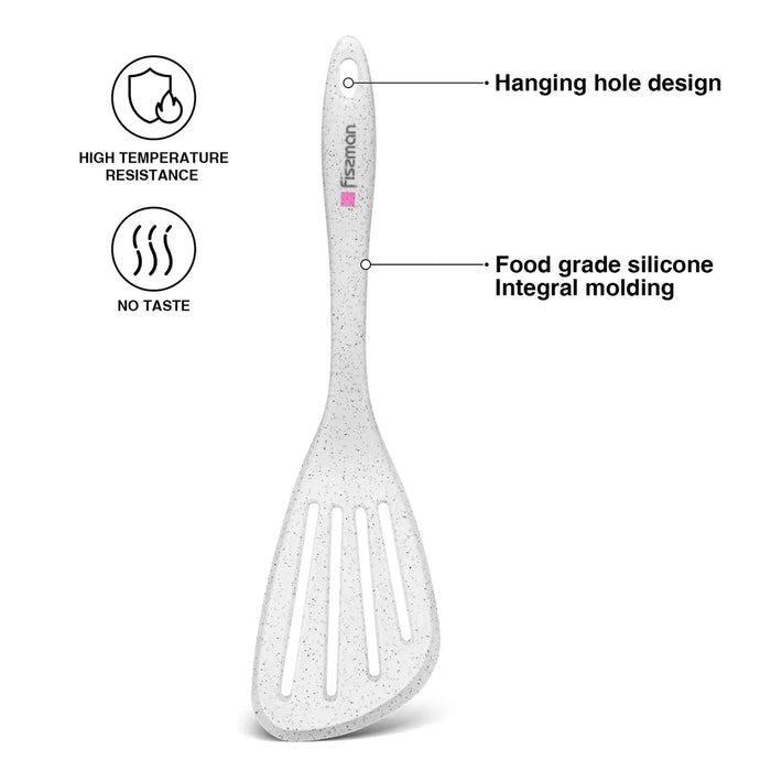 Fissman Slotted Turner White 32cm Bianca Series Nylon And Silicone