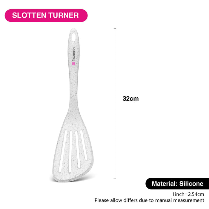 Fissman Slotted Turner White 32cm Bianca Series Nylon And Silicone
