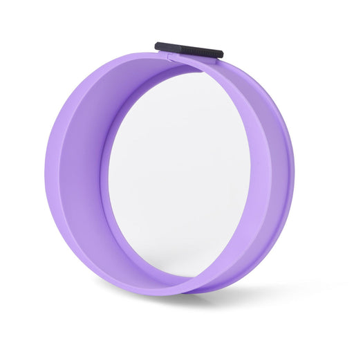 Springform Baking Pan Silicone Cheese Cake Molder Leak-Proof with Removable Ring & Glass Bottom 25cm Purple Fissman