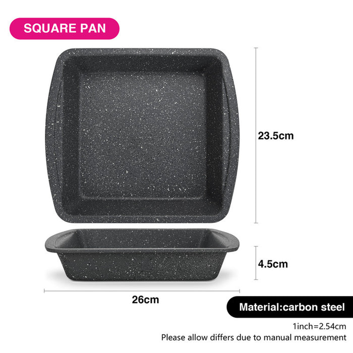 Fissman Square Pan 26x4.5cm Carbon Steel with Non-Stick Coating