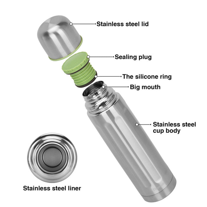 Stainless Steel Flask, Savor Your Favorite Drinks Anywhere with Long-Lasting Warmth, Quality Design, and 12-Hour Insulation (1000 ml)