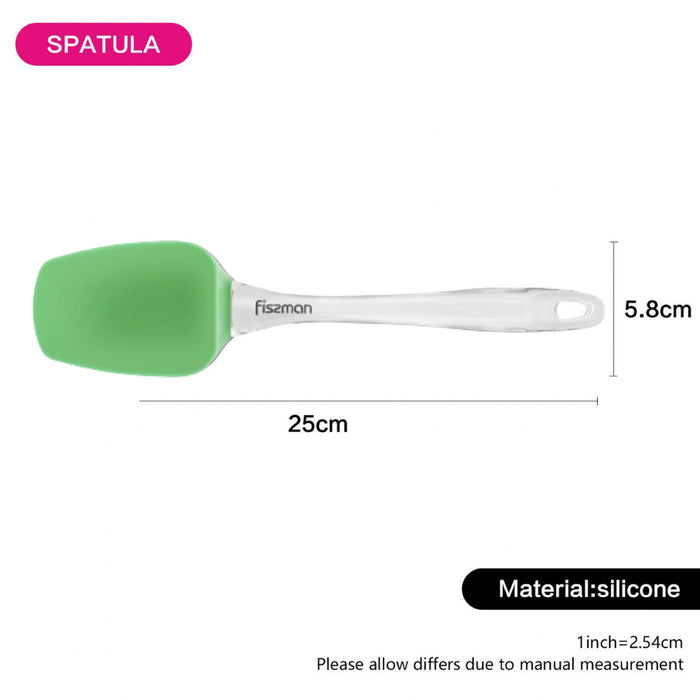 Fissman Stainless Steel Locking Cooking Tongs, Small Clams with Silicone Tips, Non-Slip Food Tong for Cooking, Heavy Duty, Non-Stick (Mint)