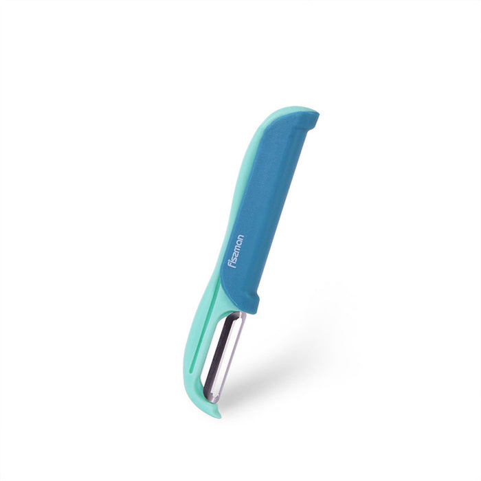 Fissman Stainless Steel P-peeler with 2 Blades, Peelers for Kitchen,Fruit Peeler Apple Peeler, Potato Peeler, Carrot Peeler, Cucumber Peeler and other Vegetable Peeler (Mint)