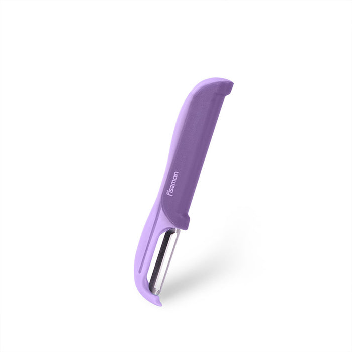 Fissman Stainless Steel P-peeler with 2 Blades, Peelers for Kitchen,Fruit Peeler Apple Peeler, Potato Peeler, Carrot Peeler, Cucumber Peeler and other Vegetable Peeler (Purple)
