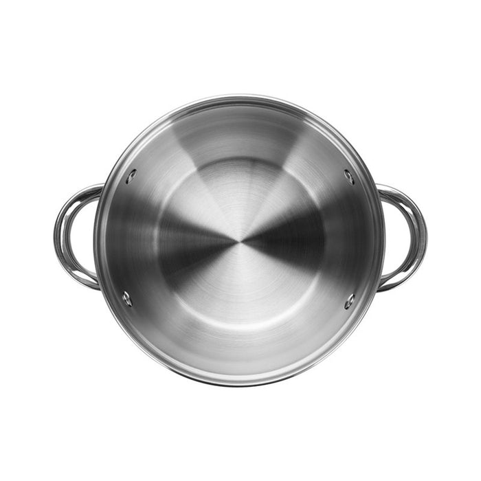 Fissman Stockpot Felina 20cm/3.9LTR With Glass Lid Stainless Steel