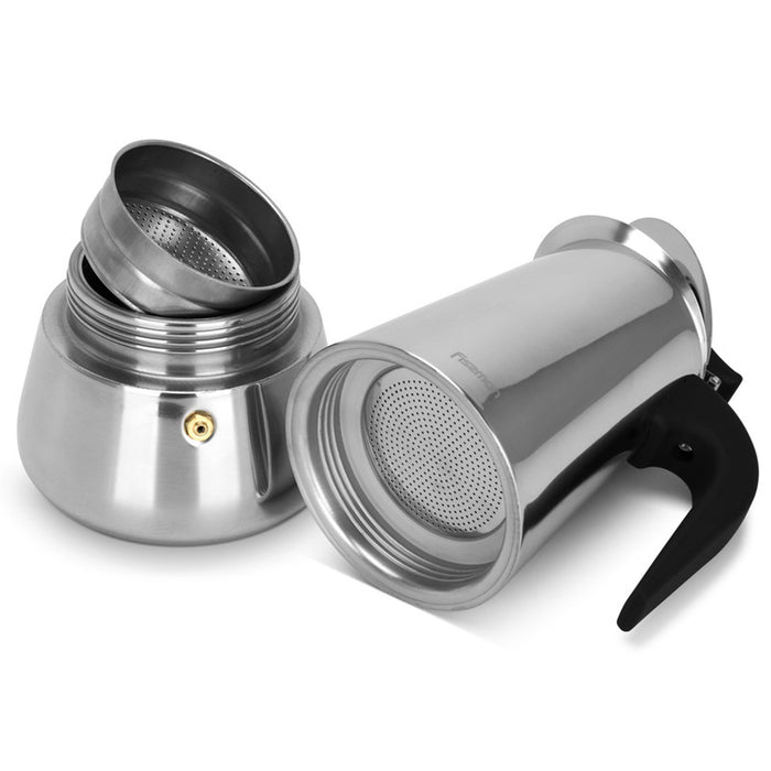 Fissman Stovetop Espresso Maker 450ml For 9 Cups Stainless Steel