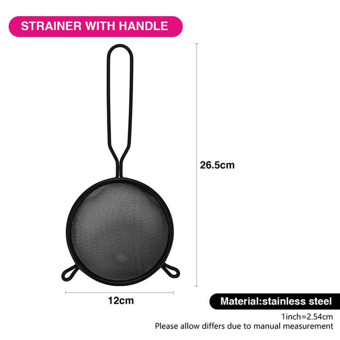 Fissman Strainer 12cm With Handle Steel