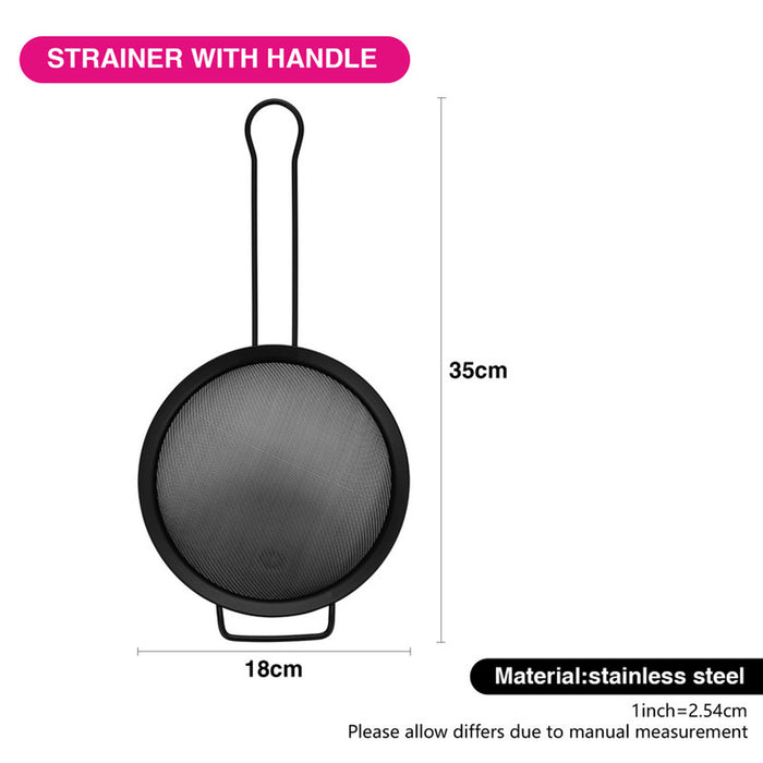 Fissman Strainer 18cm With Handle Steel