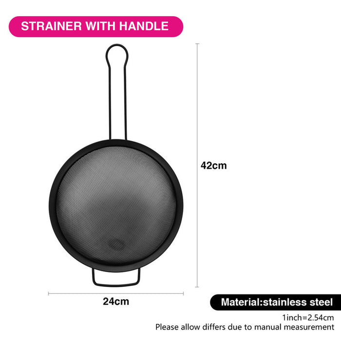 Fissman Strainer 24cm With Handle Steel