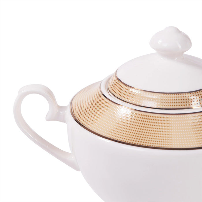 Fissman Sugar Bowl Versailles Microwave and Dishwasher Safe, Sweetener Dispenser For Tea and Coffee, Durable, Storage Tank For Salt, Pepper And Spices, Seasoning Pot For Kitchen 500ml
