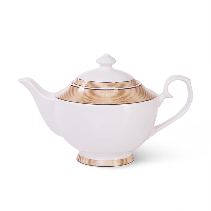 Fissman Tea pot Versailles Series Porcelain Kettle, For Blooming and Loose Leaf Tea Maker, Dishwasher Safe, For Tea Lover 1350ml