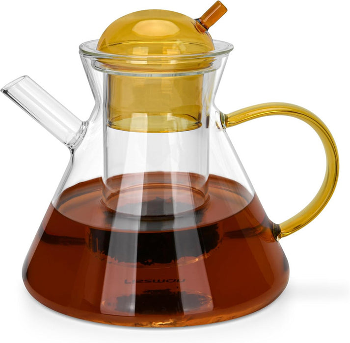 Fissman Teapot 950ml with Stainless Steel Filter Borosilicate Glass