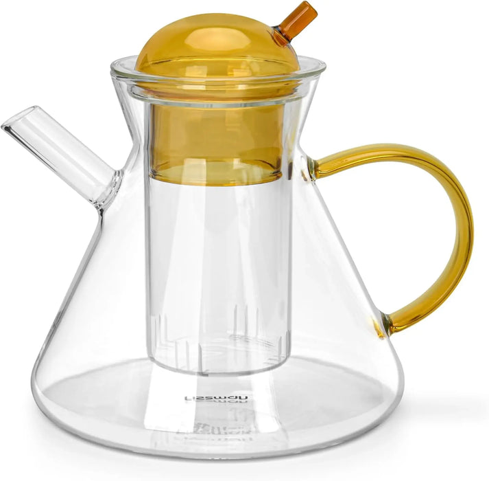 Fissman Teapot 950ml with Stainless Steel Filter Borosilicate Glass
