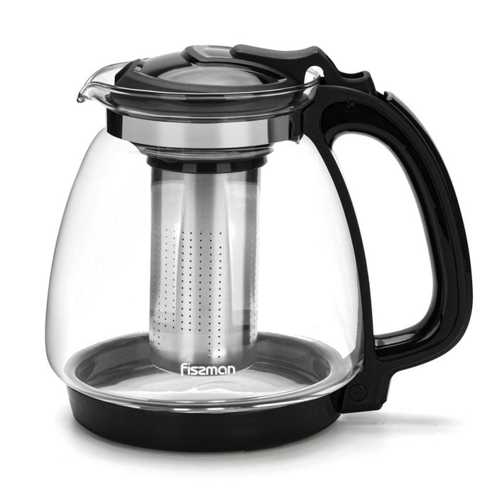 Fissman Teapot Borosilicate Glass with Stainless Steel Filter 2000ml