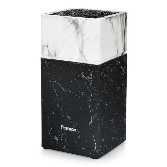 Fissman Universal Knife Marble Blocks, Holders with Slots for Scissors and Sharpening Rod